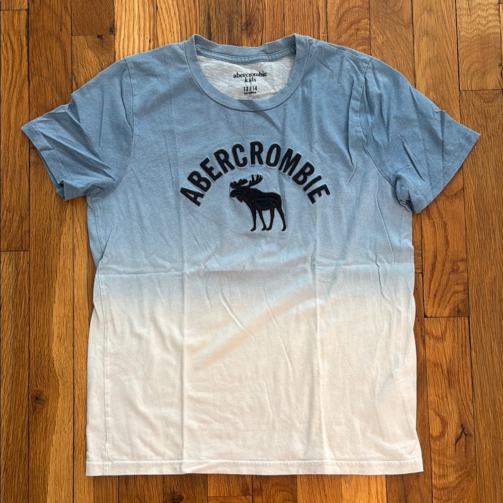 Abercrombie & Fitch Blue To White Gradient Tee